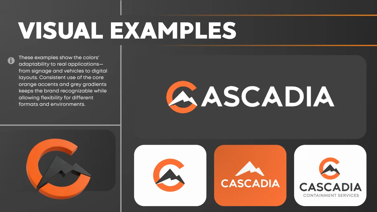 Cascadia logo color applications